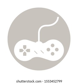 video game control handle icon vector illustration design