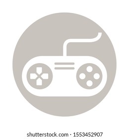 video game control handle icon vector illustration design