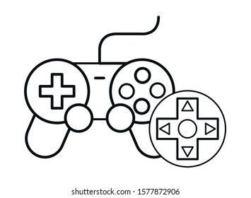 video game control handle icon vector illustration design