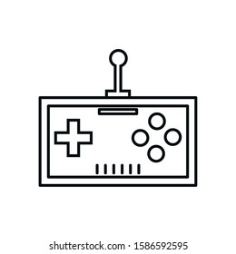 video game control handle icon vector illustration design