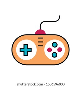 video game control handle icon vector illustration design