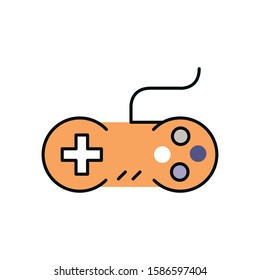 video game control handle icon vector illustration design
