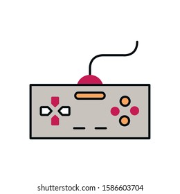 video game control handle icon vector illustration design