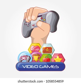 video game control icons