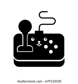 video game control kawaii character