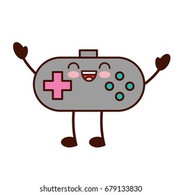video game control kawaii character