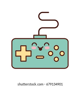 video game control kawaii character