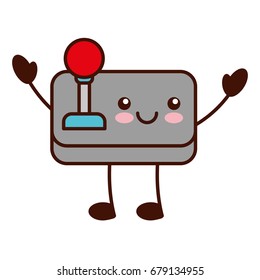 video game control kawaii character