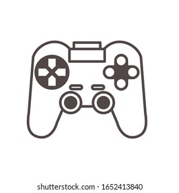 diseño vectorial del estilo de línea de control de videojuegos