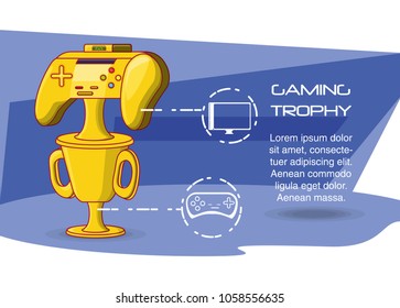 video game control with trophy