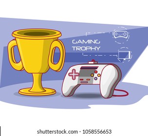 video game control with trophy