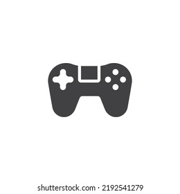 Video game control vector icon. filled flat sign for mobile concept and web design. Gamepad glyph icon. Symbol, logo illustration. Vector graphics
