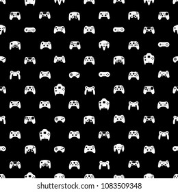 Video game controller background Gadgets seamless pattern