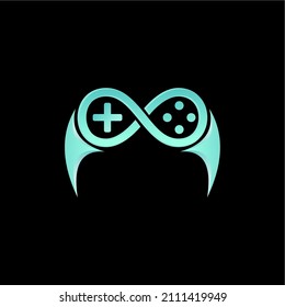 Video game controller blue logo