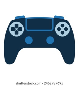 Video game controller with buttons, gaming icon