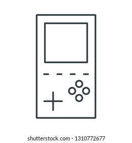Video game controller concept line icon. Simple element illustration. Video game joystick controller concept outline symbol design. Can be used for web and mobile UI/UX . Modern vector style