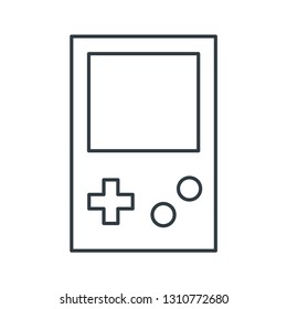 Video game controller concept line icon. Simple element illustration. Video game joystick controller concept outline symbol design. Can be used for web and mobile UI/UX . Modern vector style