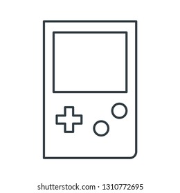 Video game controller concept line icon. Simple element illustration. Video game joystick controller concept outline symbol design. Can be used for web and mobile UI/UX . Modern vector style