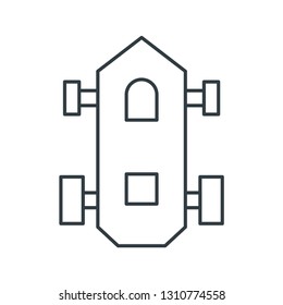 Video game controller concept line icon. Simple element illustration. Video game joystick controller concept outline symbol design. Can be used for web and mobile UI/UX . Modern vector style