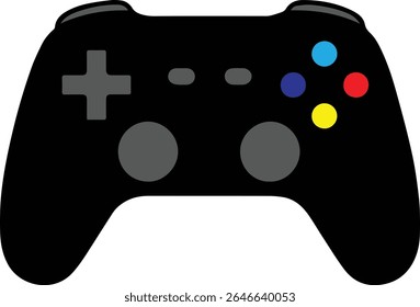 Video game controller design isolated on white background eps