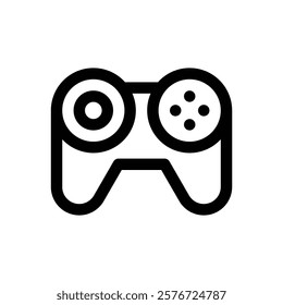 Video game controller. Editable stroke vector icon.