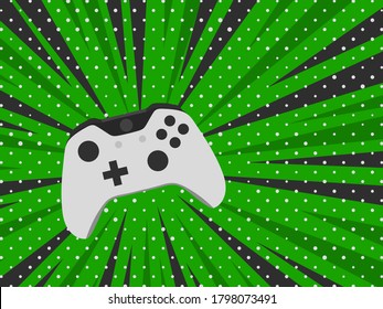 Video game controller Gadgets and devices Pop art background