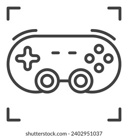 Video Game Controller or Gamepad vector concept outline icon or symbol