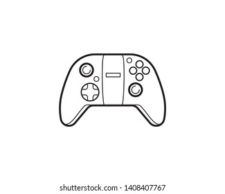 Video game controller, gaming console, technology, gaming, entertainment, line art icons, symbols, logos, drawings, illustrations, signs, doodles for web, business, online