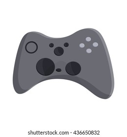Video game controller icon, cartoon style