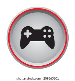 video game controller icon circular button