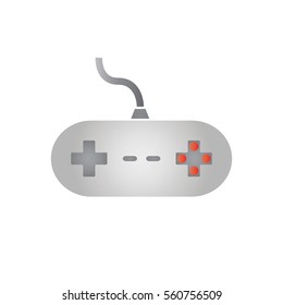 Video Game Controller Icon in Color Gradient Vector