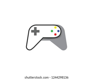Video game controller icon. Flat illustration of video game controller vector icon for web