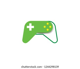 Video game controller icon. Flat illustration of video game controller vector icon for web