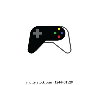 Video game controller icon. Flat illustration of video game controller vector icon for web