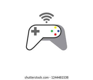 Video game controller icon. Flat illustration of video game controller vector icon for web