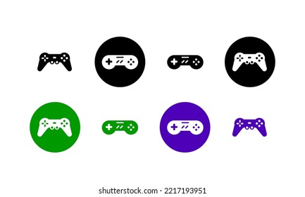 video game controller. game icon. flat style - stock vector.