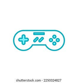 video game controller. game icon. flat style - stock vector.	