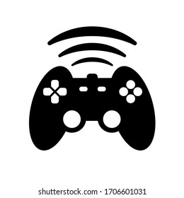 video game controller icon on white background