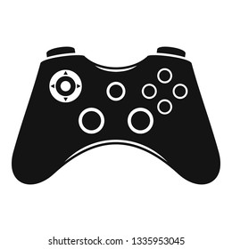 Video game controller icon. Simple illustration of video game controller vector icon for web design isolated on white background