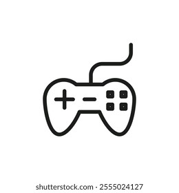 Video game controller icon Symbol mark in Outline style