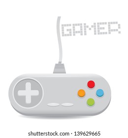 Video Game Controller Icon. Vector Illustration. Game Pad Or Video Game Console Icon