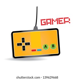 Video game Controller Icon. vector illustration. game pad or video game console icon