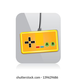 Video game Controller Icon. vector illustration. game pad or video game console icon