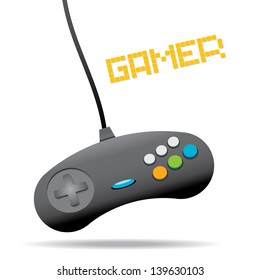 Video game Controller Icon. vector illustration. game pad or video game console icon