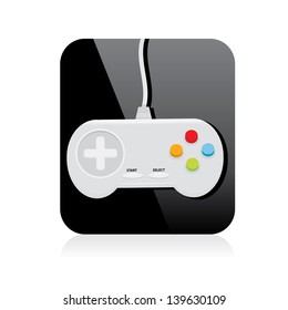 Video game Controller Icon. vector illustration. game pad or video game console icon