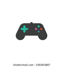 Video Game Controller icon vector, joystick symbol on white background