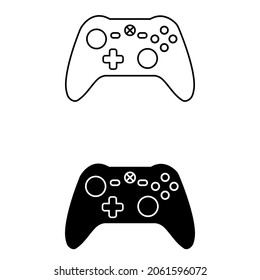 Video Game Controller icon vector. joystick illustration sign. manual control symbol or logo.