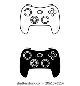 Video Game Controller icon vector. joystick illustration sign. manual control symbol or logo.