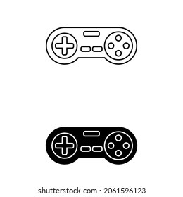Video Game Controller icon vector. joystick illustration sign. manual control symbol or logo.