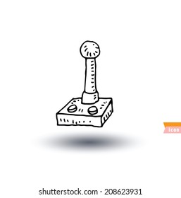 Video game controller icon, vector illustration.